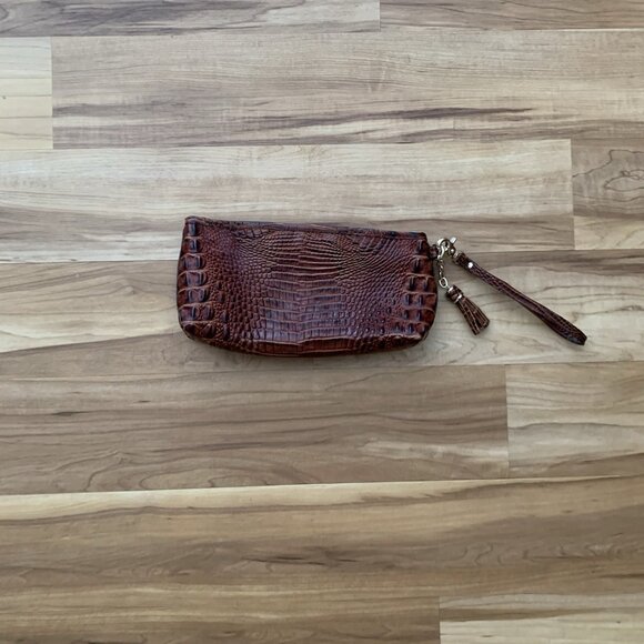 Brahmin Kayla Wristlet in Pecan Melbourne - Picture 3 of 12